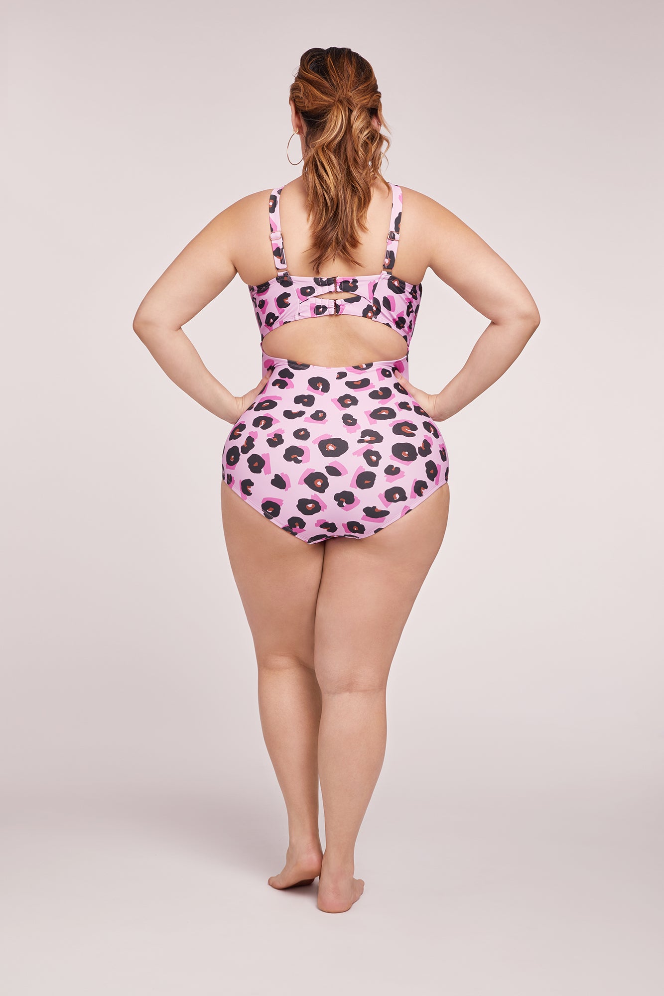 Pink polka dot sales swimsuit